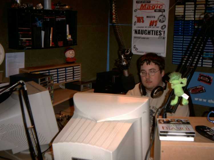 Ben in the studio...